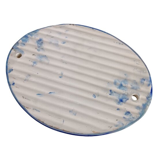 Vtg Mexican Ceramic Welcome Plaque Oval "Bienvenidos Mi Casa Es Su Casa" 6x8.5" - Picture 3 of 5